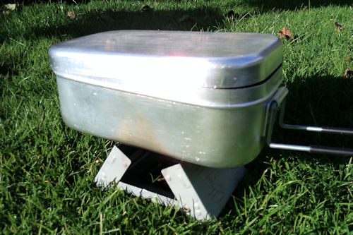 Trangia mess tin with small esbit stove